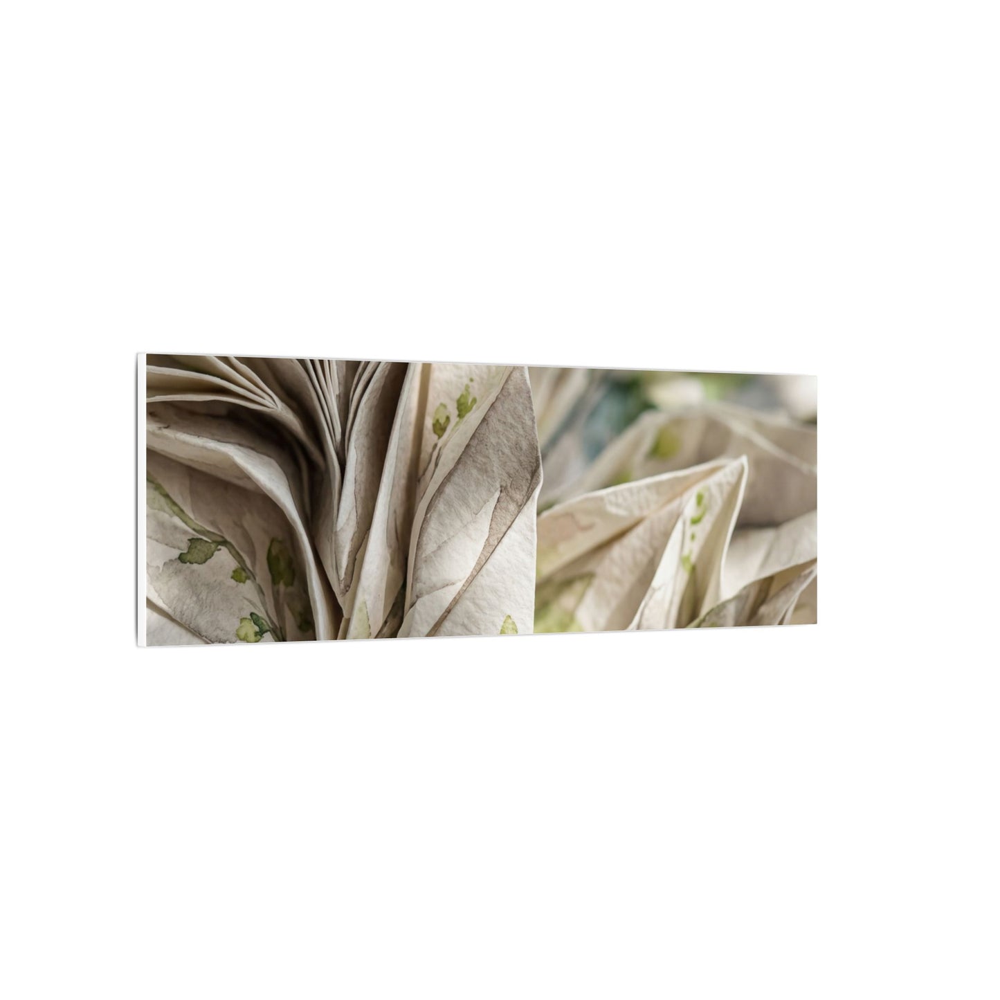 Fukinsei Paper Fold Canvas Art - Japandi Watercolor