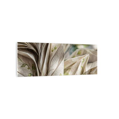 Fukinsei Paper Fold Canvas Art - Japandi Watercolor