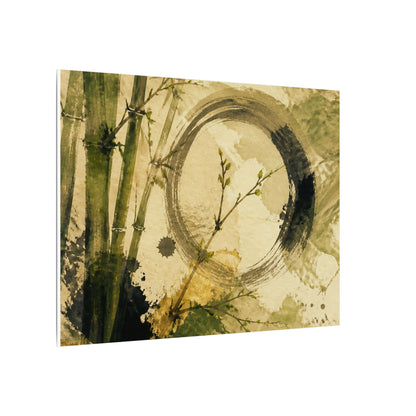 Ink Brushstroke Sumi E Canvas Art | Calm Zen Art