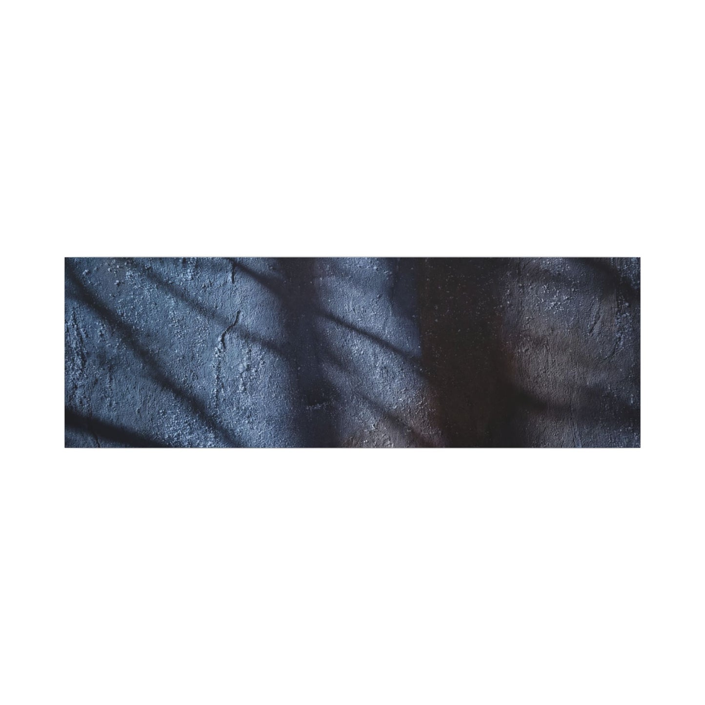 Dark Japandi Shadow Play in Moonlight | Moody Minimal Canvas Art