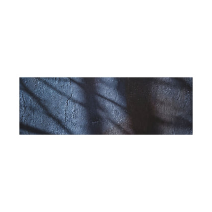 Dark Japandi Shadow Play in Moonlight | Moody Minimal Canvas Art