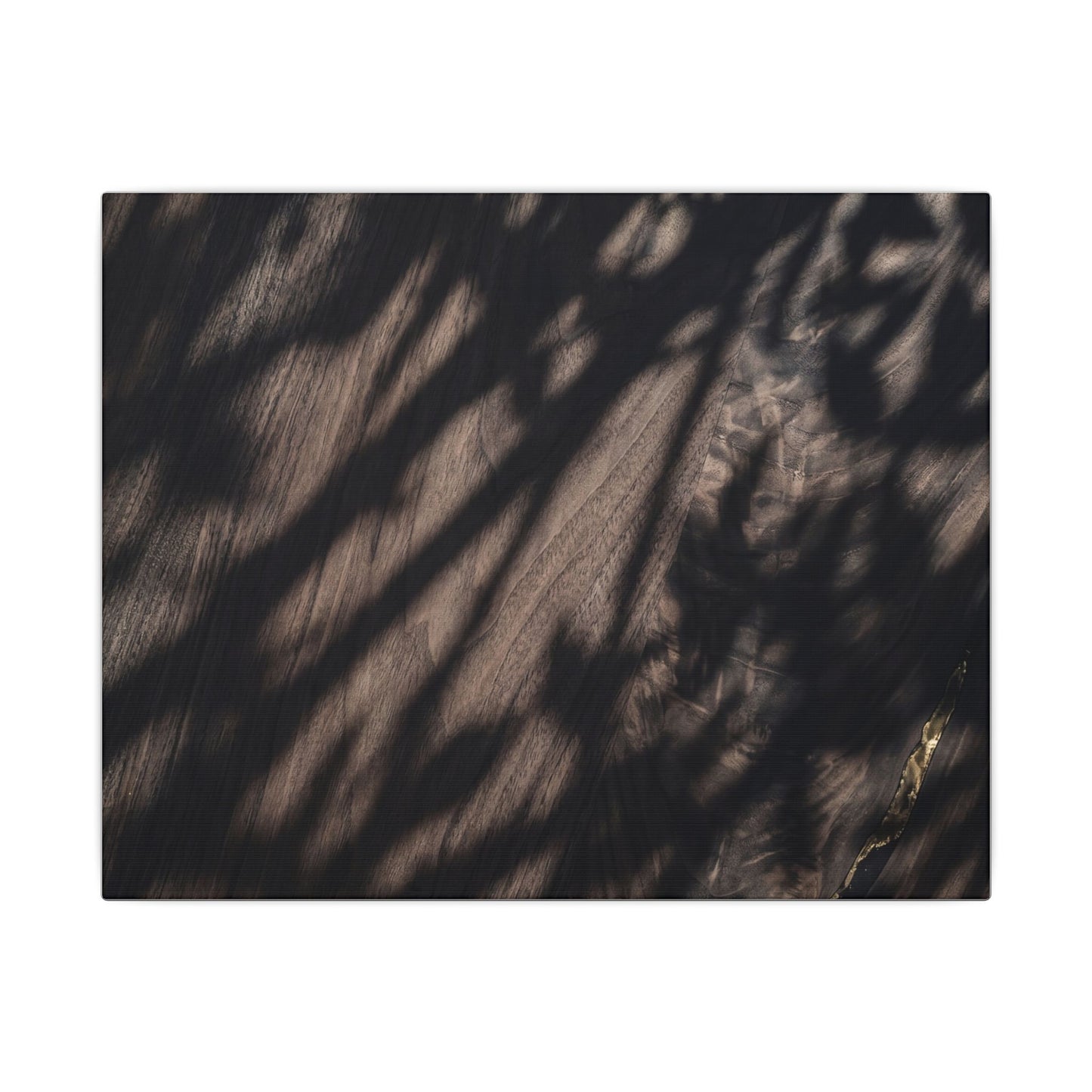 Shadow Play Summer Canvas Art | Dark Japandi Moody Design