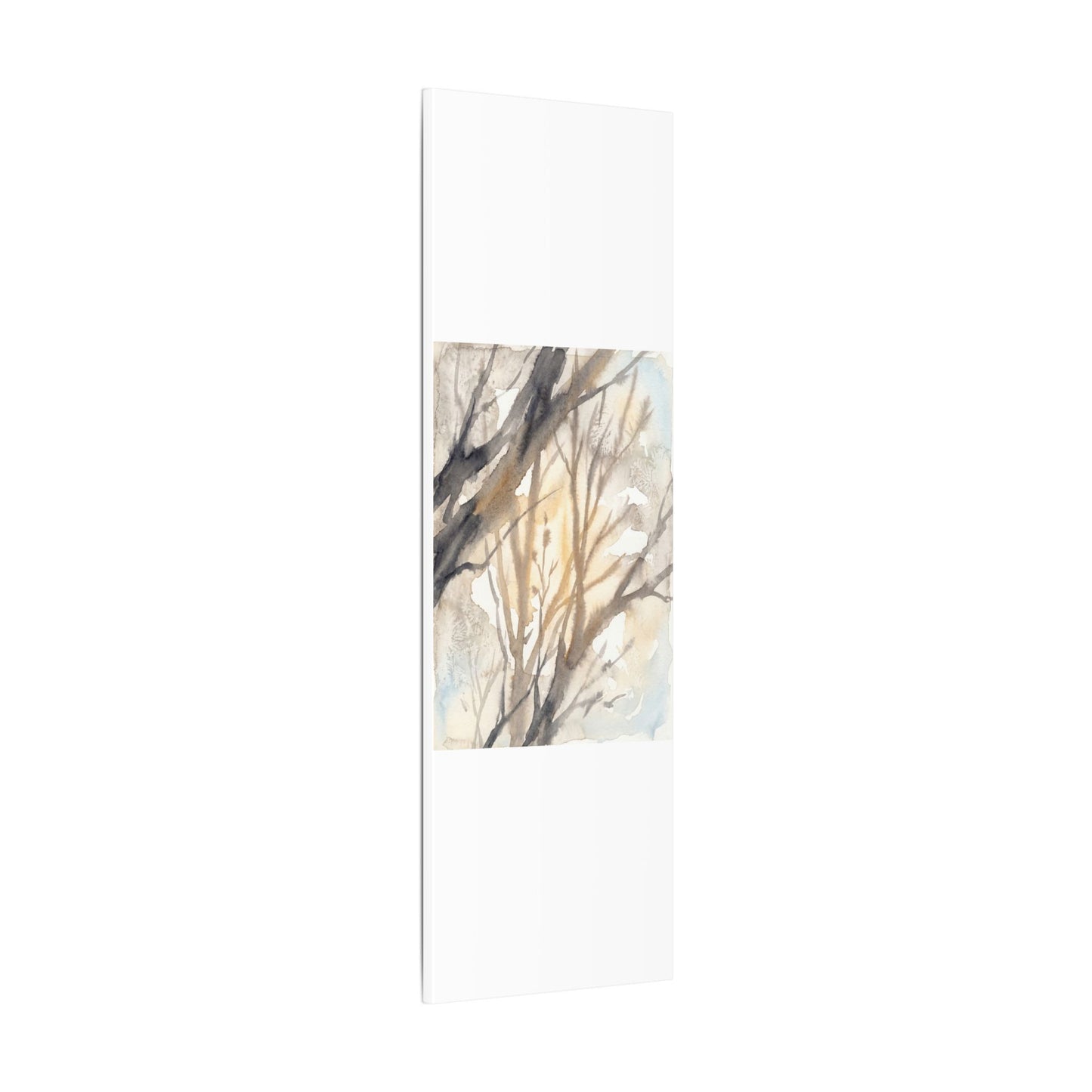 Ma Shadow Play Canvas Art - Japandi Watercolor