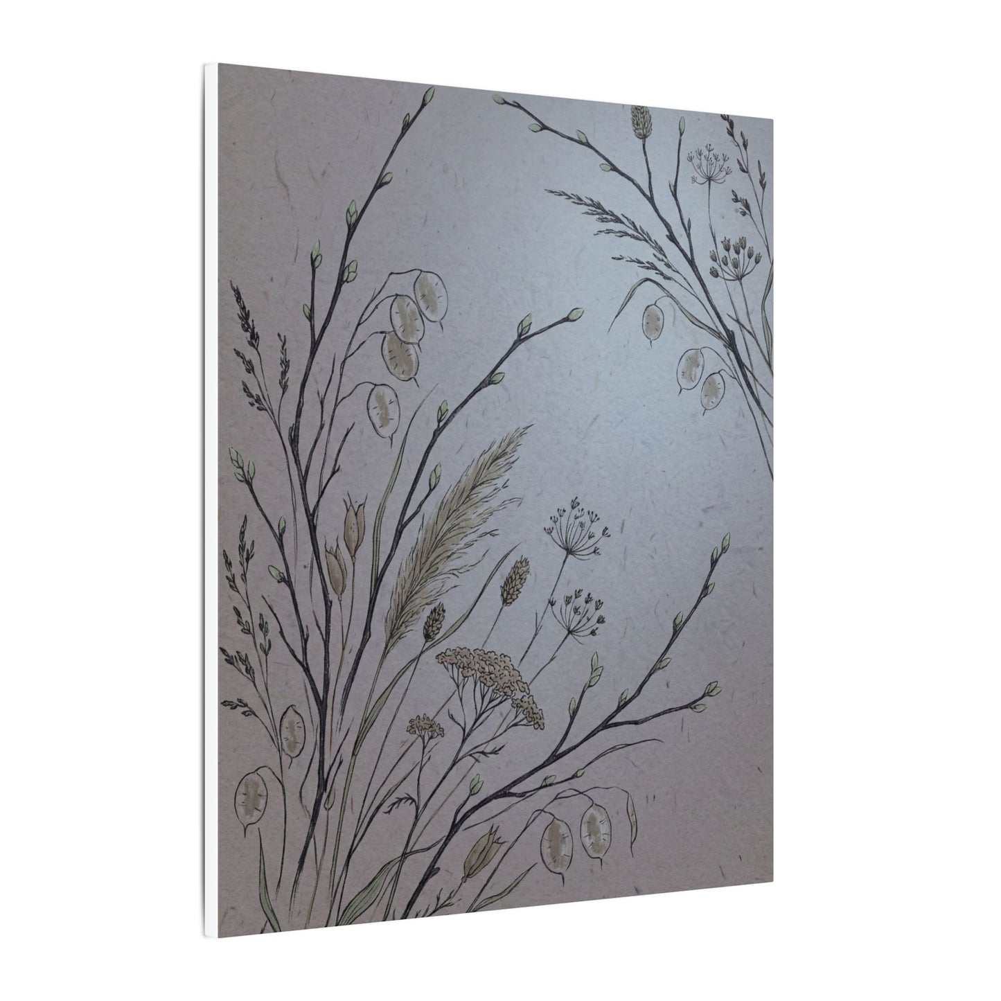 Spring Dried Flowers Japanese Pattern Canvas Art | Cozy Decor