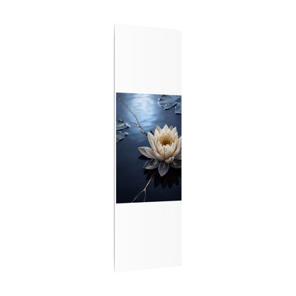 Beautiful Lotus Flower Canvas Art - Gold Vein Kintsugi