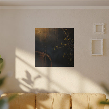 Spring Rust Patina Dark Texture Canvas Art | Moody Decor