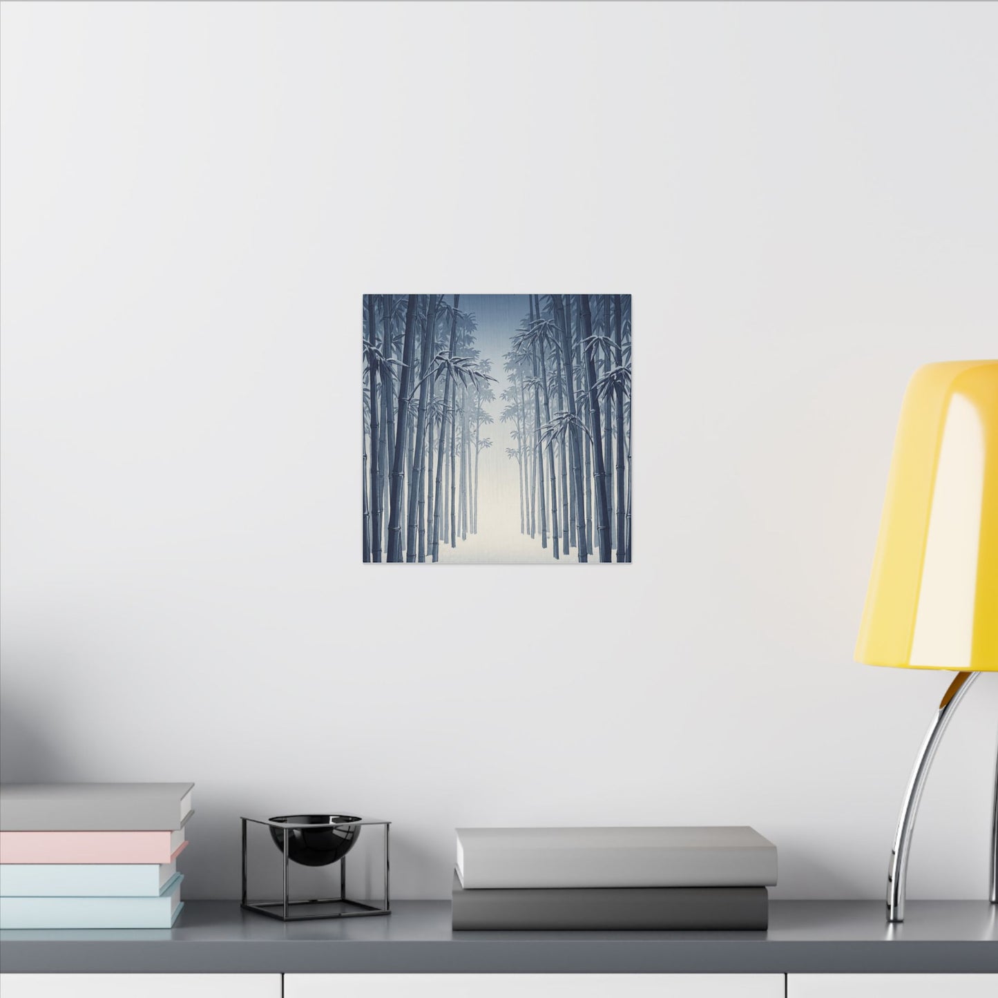 Bamboo Grove Canvas Art | Winter Zen Ukiyo E Inspired Art