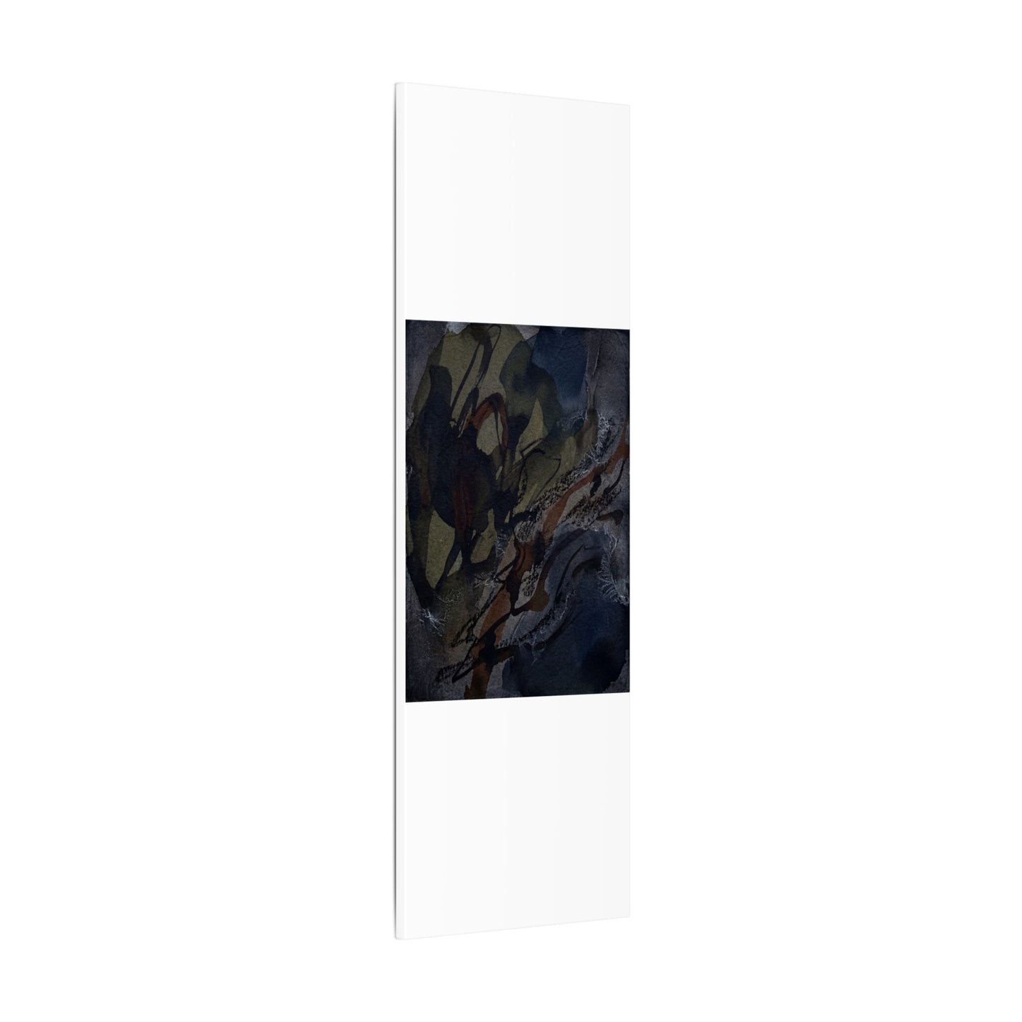 Shadow Play Winter Canvas Art | Dark Japandi Luxurious Design