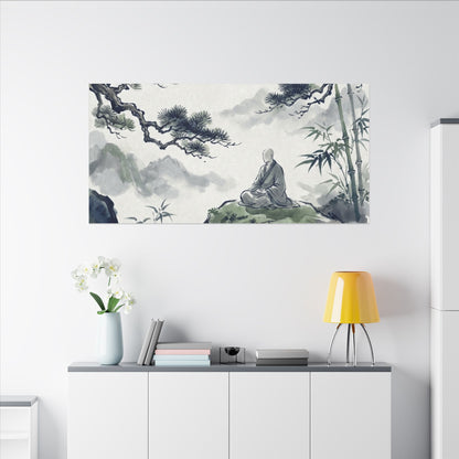 Zen Sumi-e Canvas Art