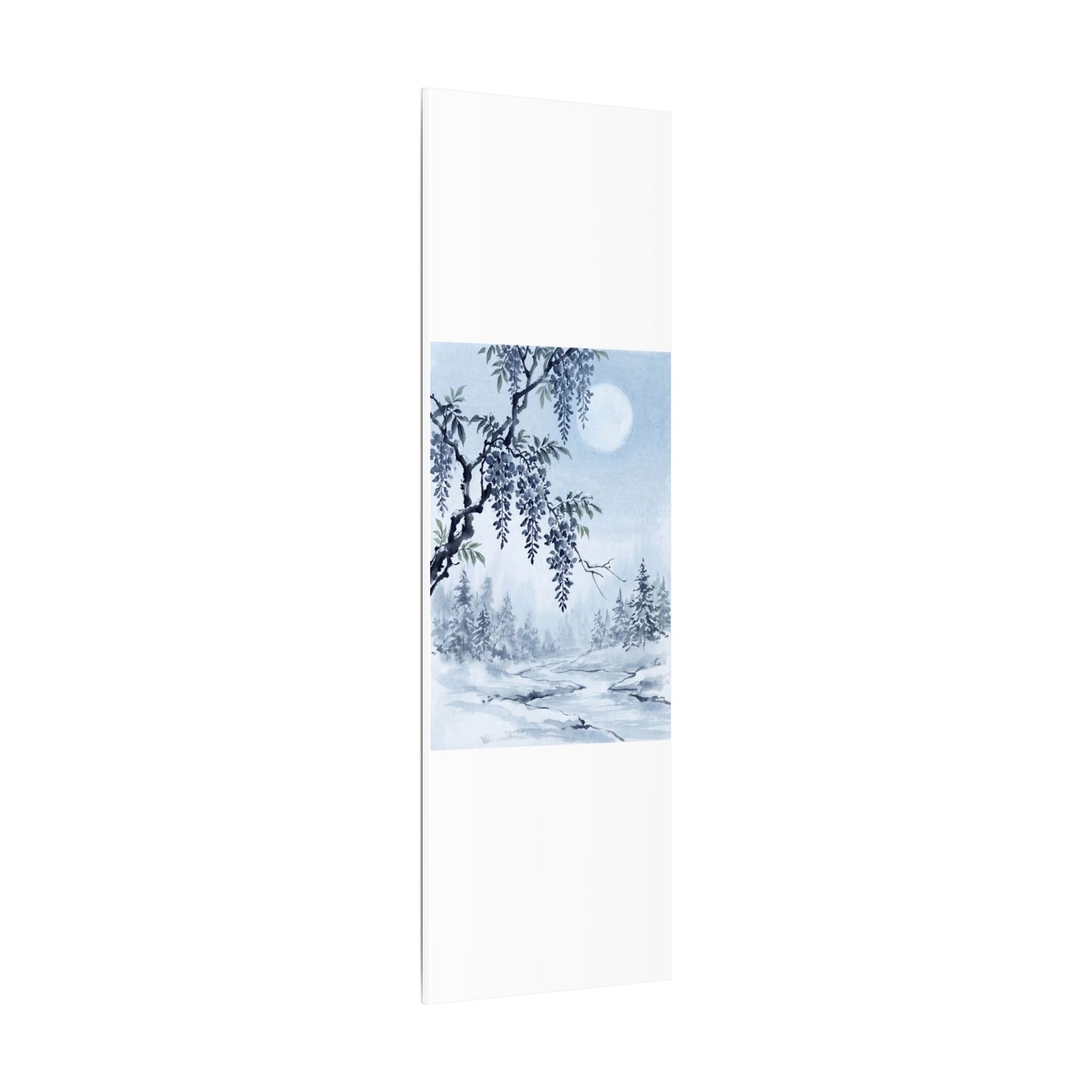 Seijaku Wisteria Canvas Art - Zen Sumi E