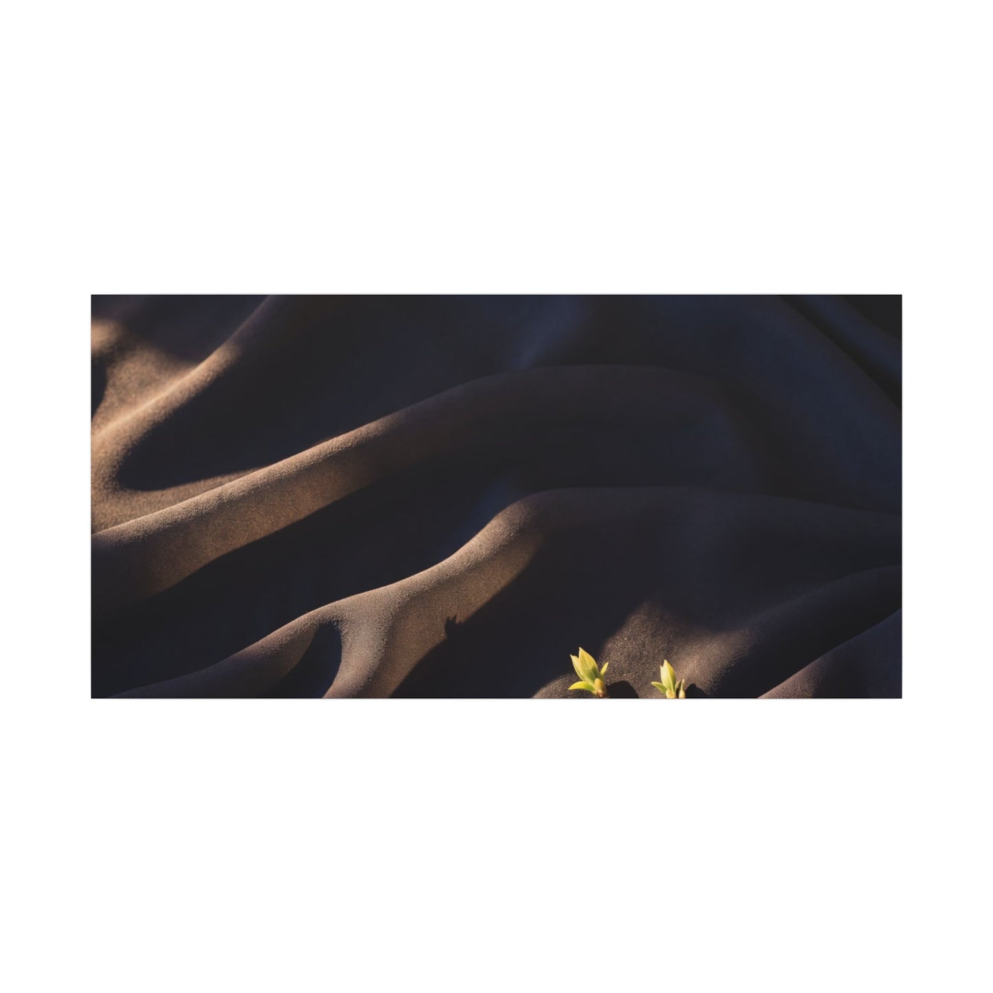 Silk Drape Shadow Zen Canvas Art | Luxurious Dark Japandi Art