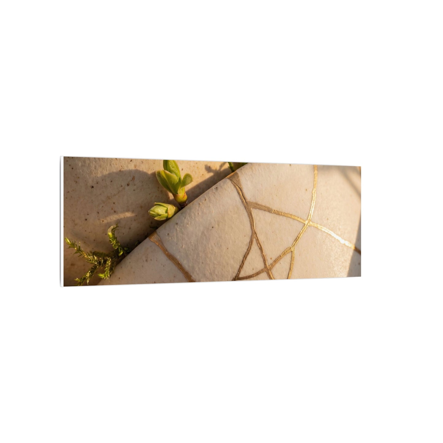 Spring Broken Pottery Gold Vein Canvas Art | Beautiful Decor