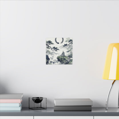Zen Sumi-e Canvas Art