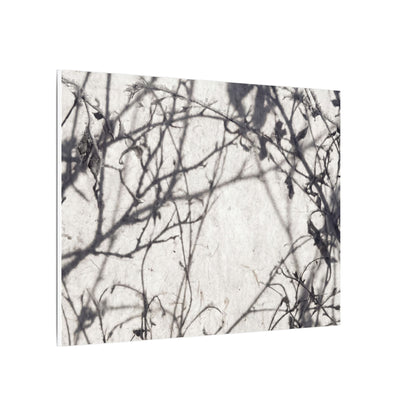 Winter Shadow Play Japanese Pattern Canvas Art | Elegant Decor