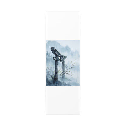 Torii Gate Canvas Art | Spring Zen Sumi E Art