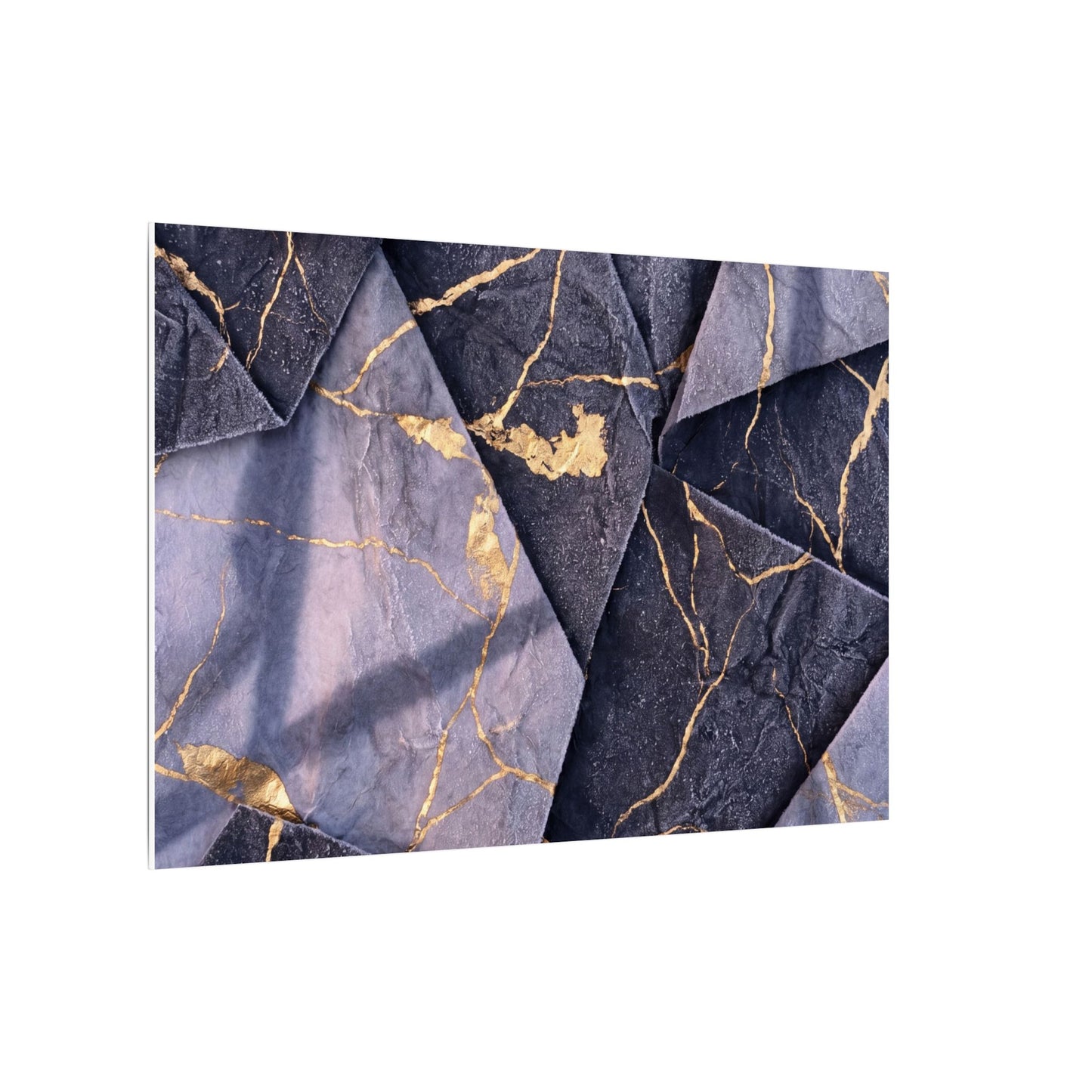 Seijaku Paper Fold Canvas Art - Kintsugi Gold Vein