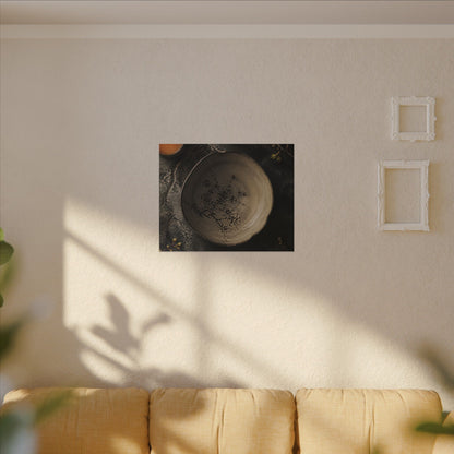 Ceramic Bowl Spring Canvas Art | Japandi Earthy Design