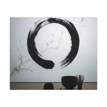 Tea Ceremony Enso Canvas Art | Peaceful Zen Art
