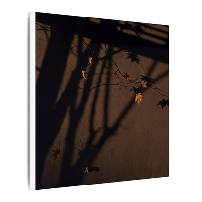 Shadow Play Autumn Canvas Art | Dark Japandi Luxurious Design