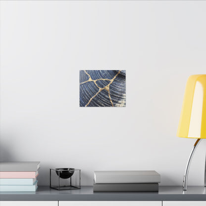 Shibui Water Ripple Canvas Art - Kintsugi Gold Repair