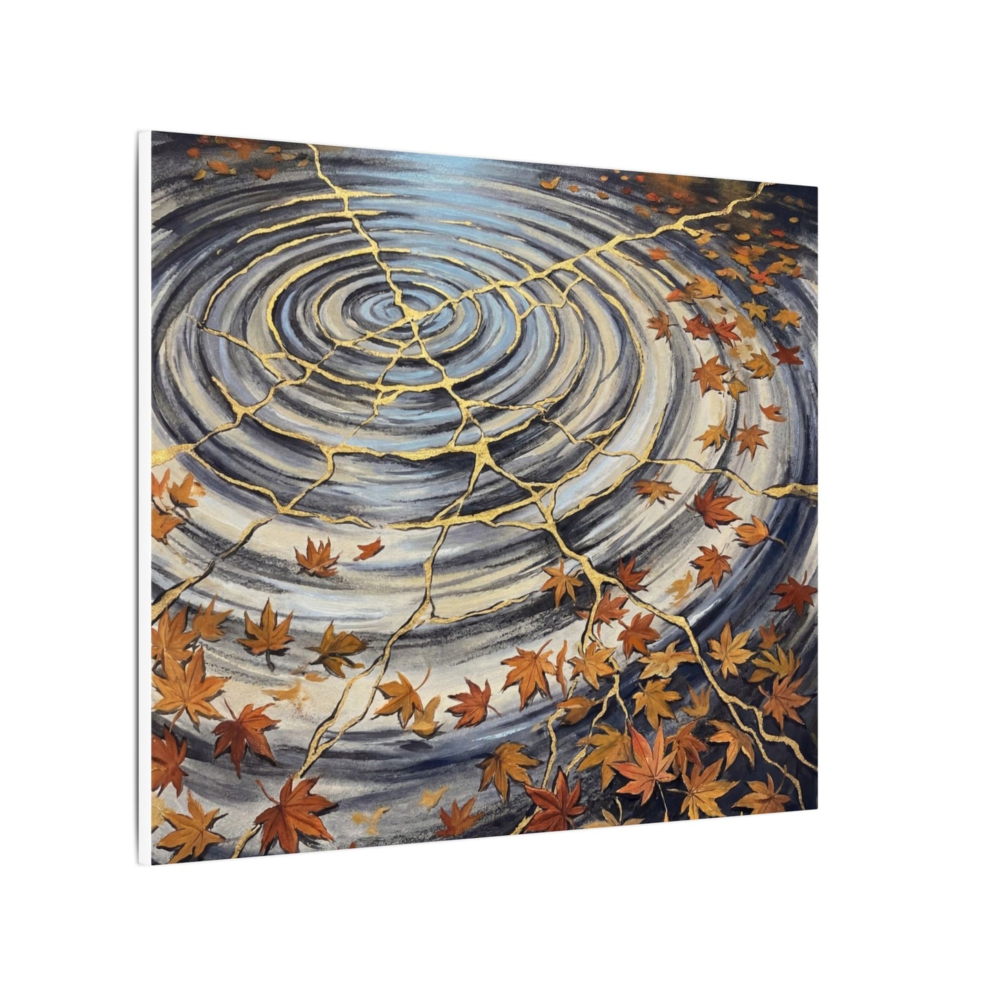 Moonlight Water Ripple Canvas Art - Kintsugi Fukinsei