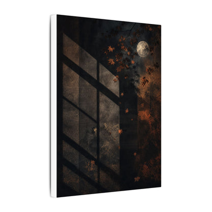 Sophisticated Shadow Play Canvas Art - Dark Texture Dark Japandi