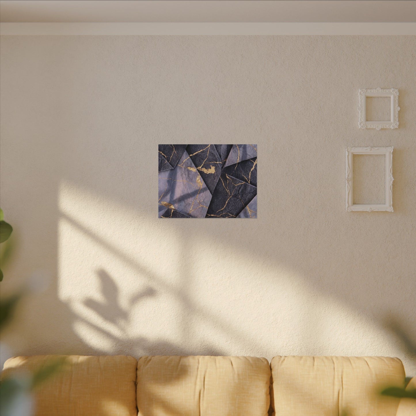 Seijaku Paper Fold Canvas Art - Kintsugi Gold Vein