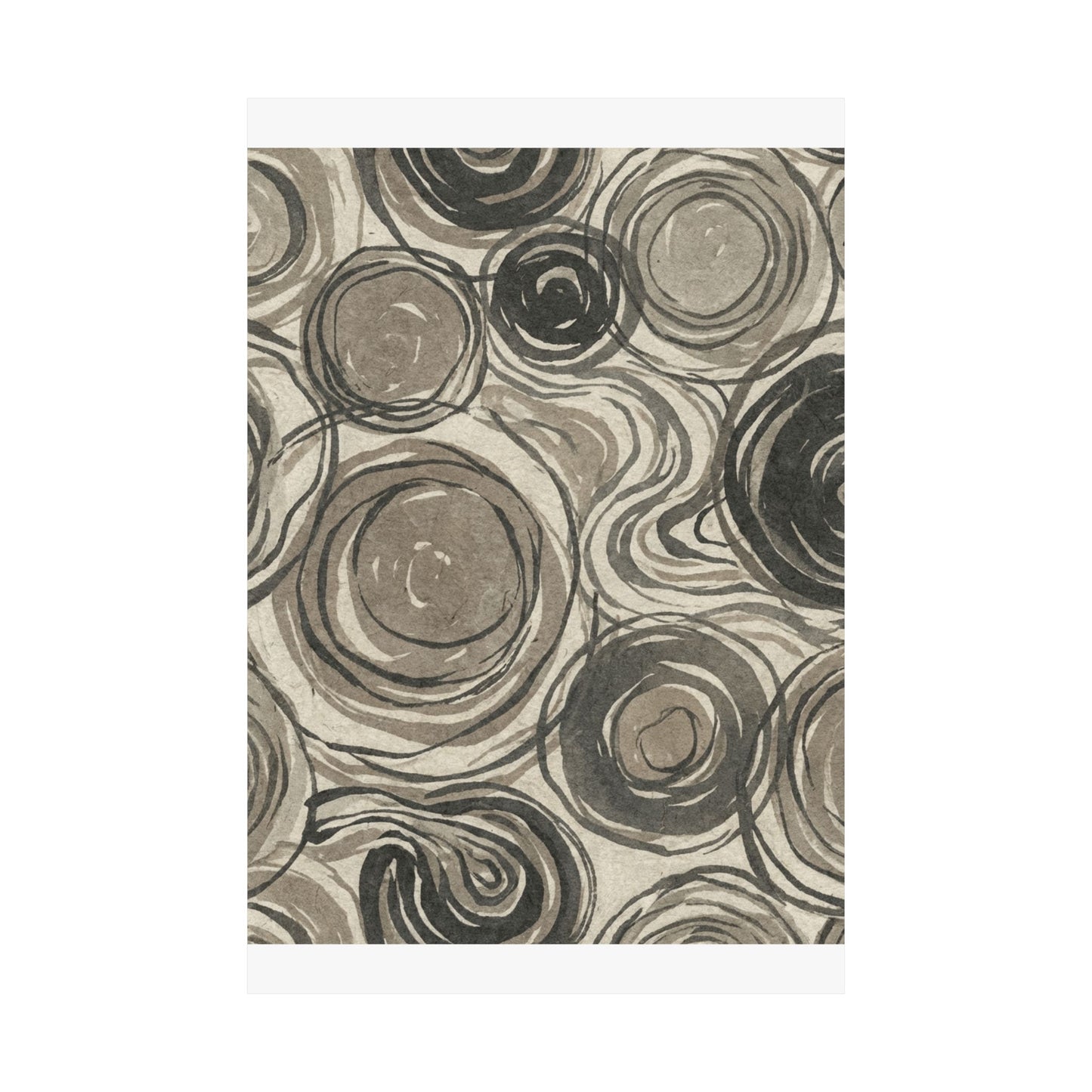 Wabi-sabi Pattern Japandi Japanese Pattern Wall Art Print