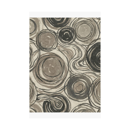 Wabi-sabi Pattern Japandi Japanese Pattern Wall Art Print
