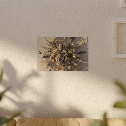 Dried Flowers Spring Canvas Art | Japandi Earthy Design