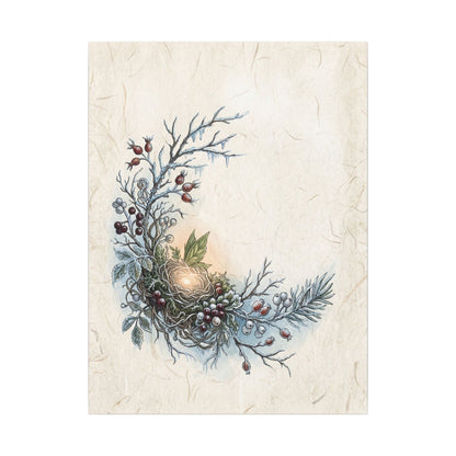 Winter Shoji Screen Forest Whimsy Canvas Art | Enchanting Decor