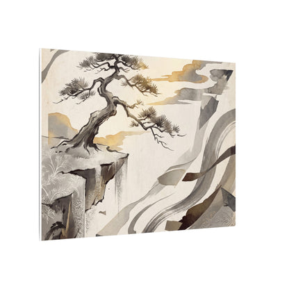 Golden Hour Pine Tree Canvas Art - Japandi Seijaku