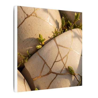 Spring Broken Pottery Gold Vein Canvas Art | Beautiful Decor