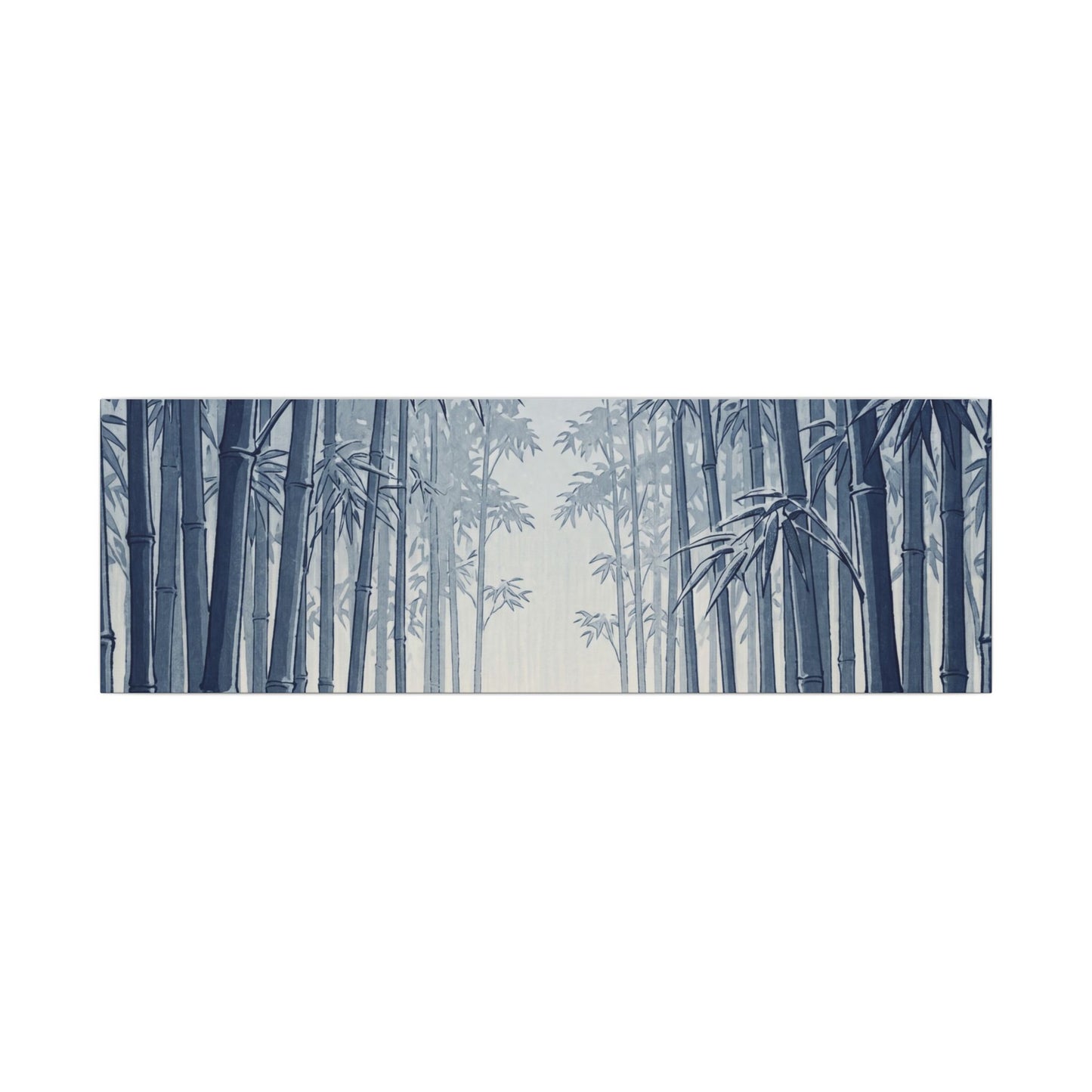 Bamboo Grove Canvas Art | Winter Zen Ukiyo E Inspired Art