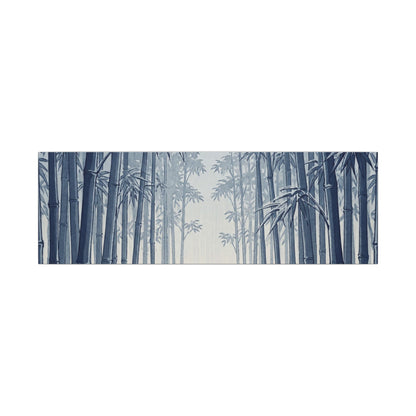 Bamboo Grove Canvas Art | Winter Zen Ukiyo E Inspired Art
