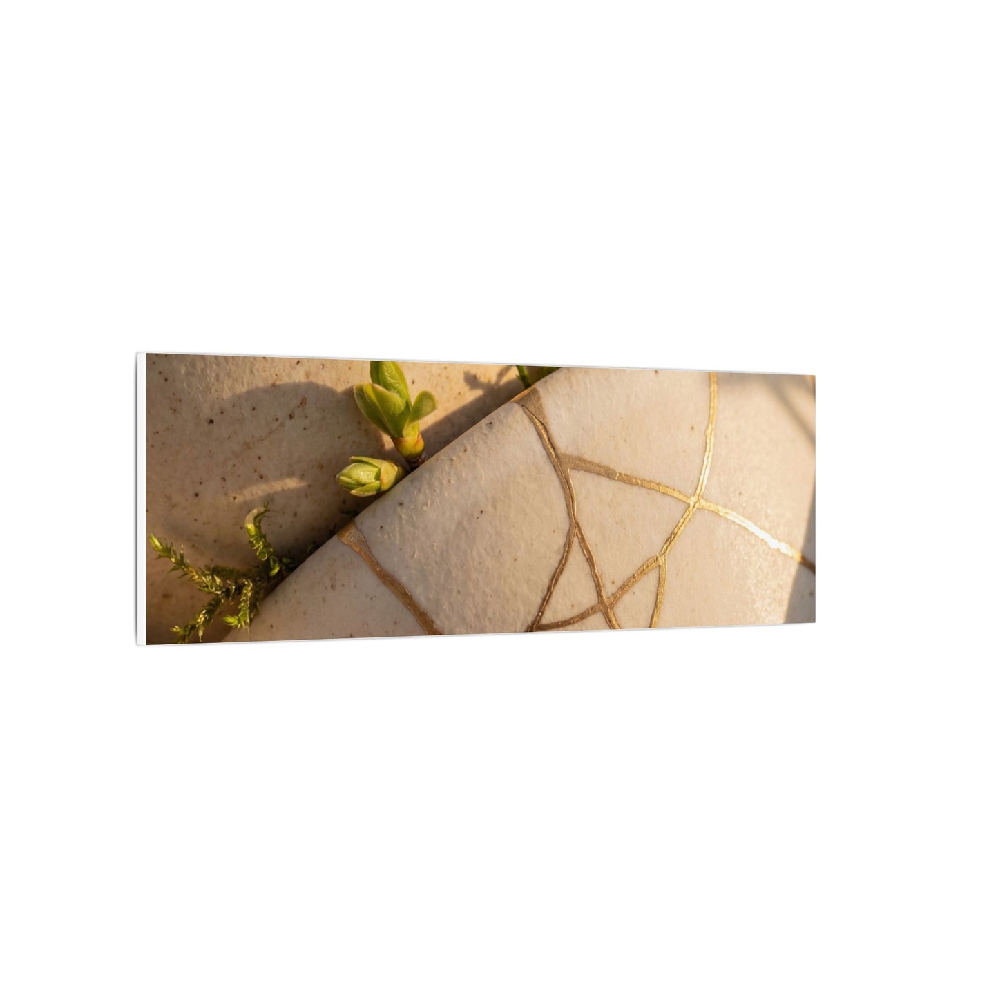 Spring Broken Pottery Gold Vein Canvas Art | Beautiful Decor