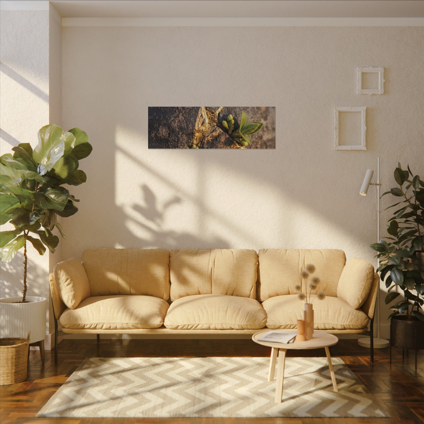 Rust Patina Gold Repair Canvas Art | Resilient Kintsugi Art