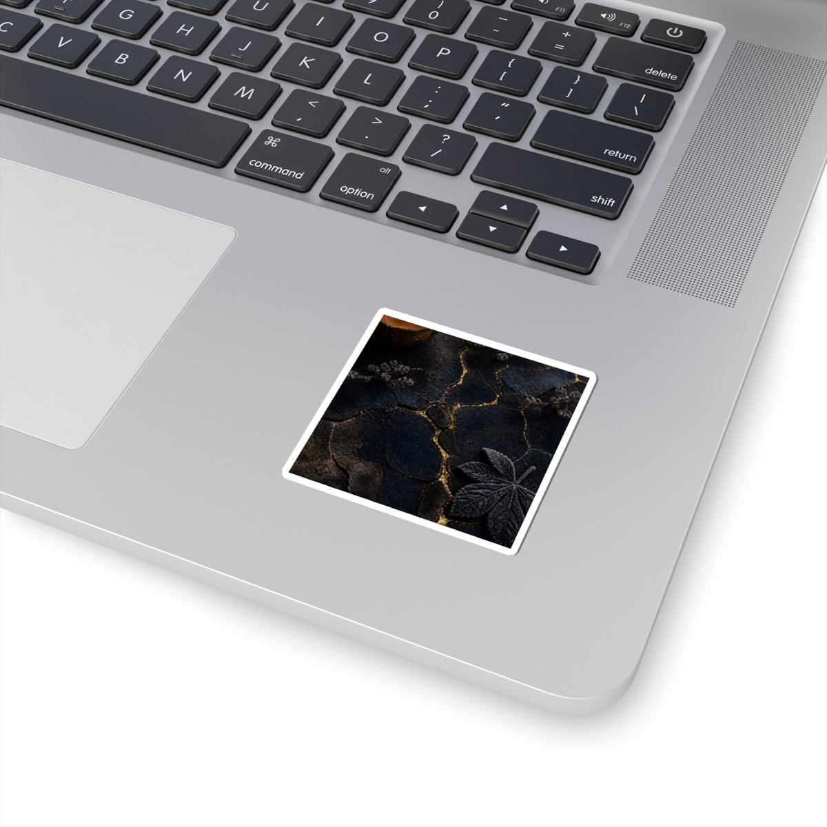 Cracked Earth Sticker | Winter Dark Japandi Moody Minimal Art
