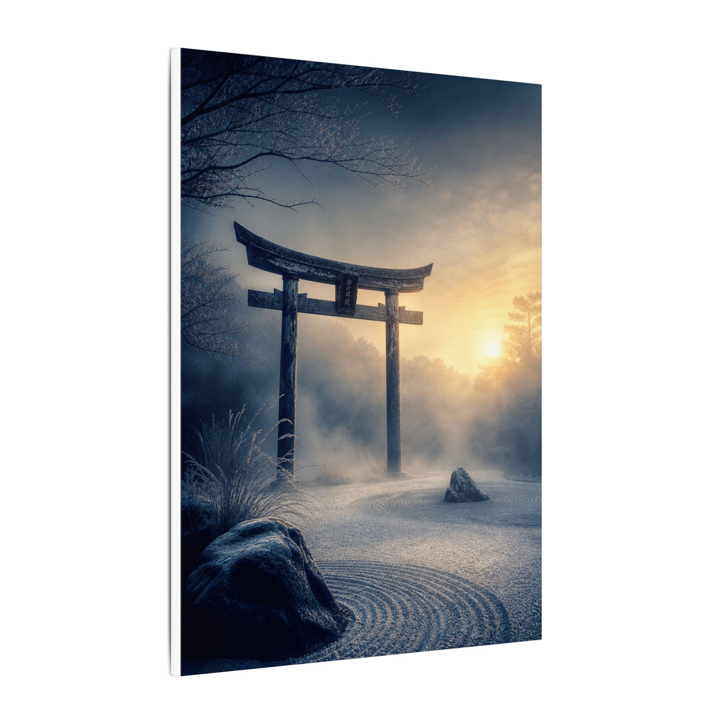 Zen Torii Gate in Golden Hour | Karesansui Canvas Art