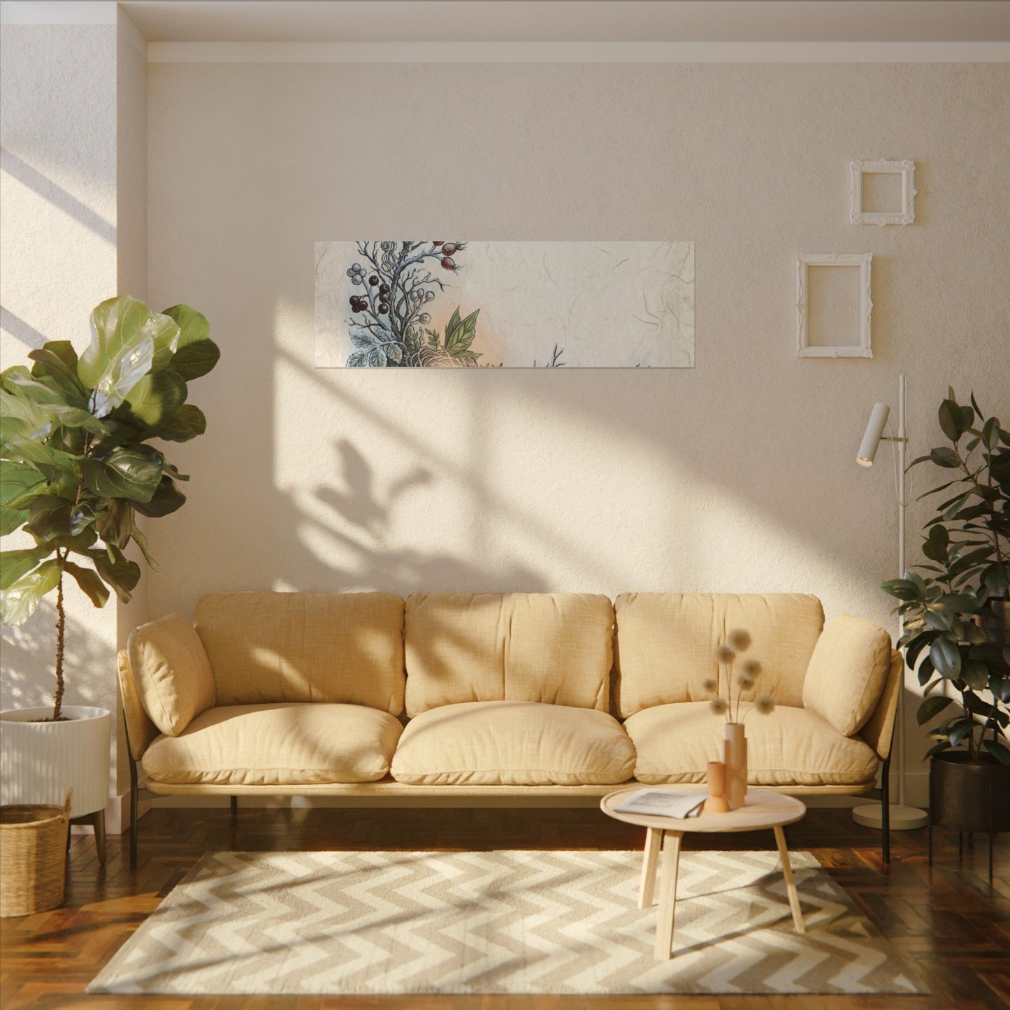 Winter Shoji Screen Forest Whimsy Canvas Art | Enchanting Decor
