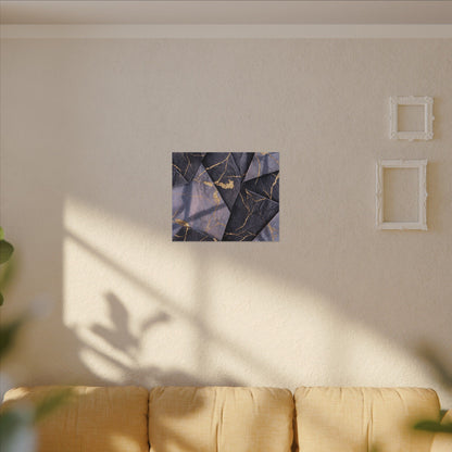 Seijaku Paper Fold Canvas Art - Kintsugi Gold Vein