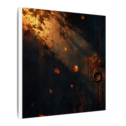 Dark Japandi Rust Patina in Golden Hour | Shadow Zen Canvas Art