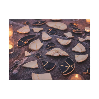 Winter Broken Pottery Broken Beauty Canvas Art | Beautiful Decor Art Print