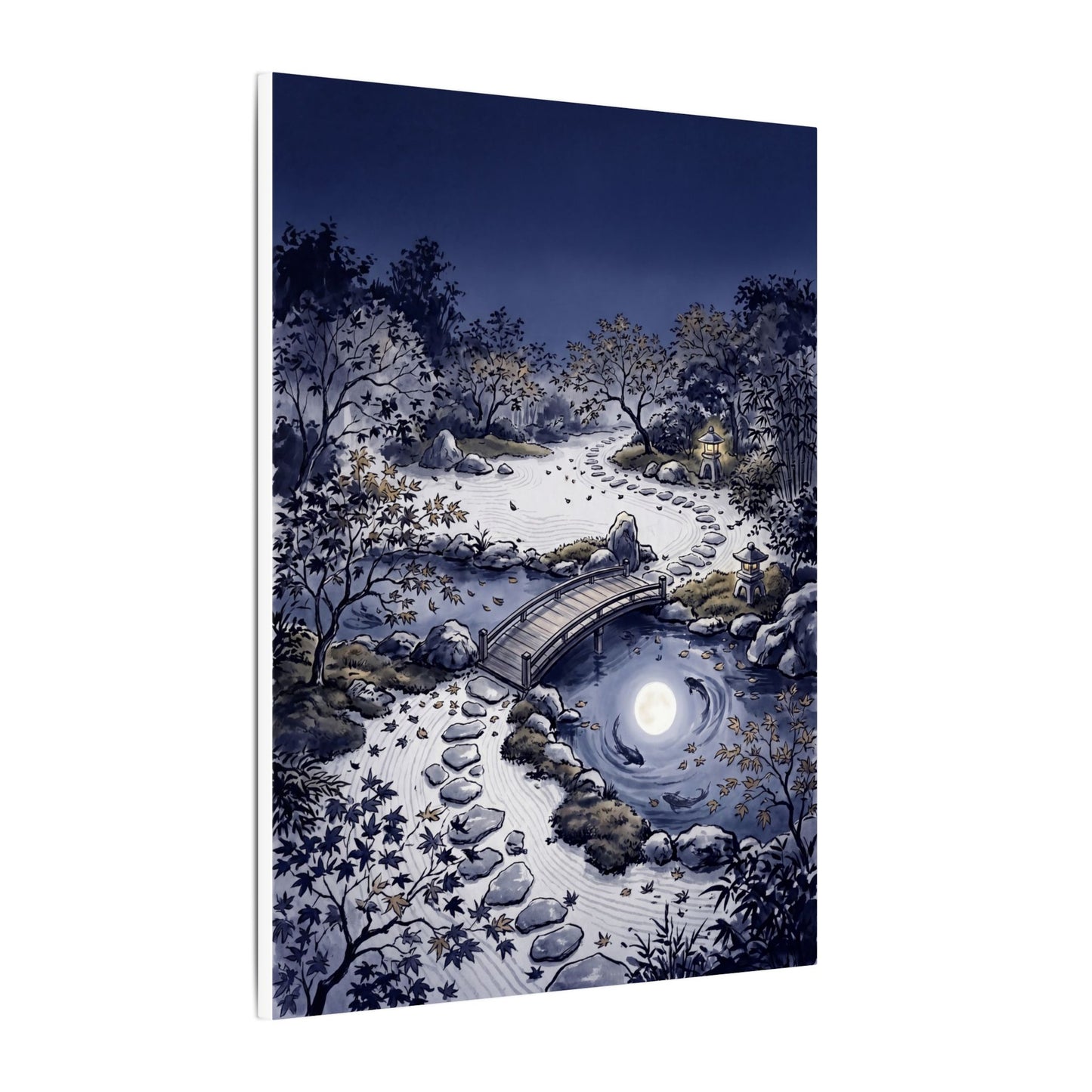 Torii Gate Enso Canvas Art | Contemplative Zen Art