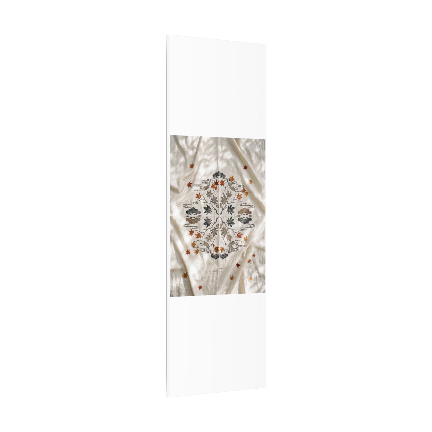 Elegant Silk Drape Canvas Art - Japanese Pattern Japandi