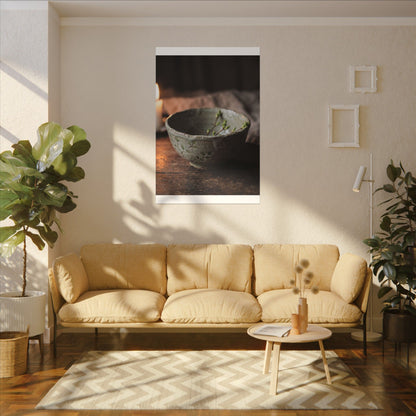 Ceramic Bowl Spring Canvas Art | Japandi Neutral Design