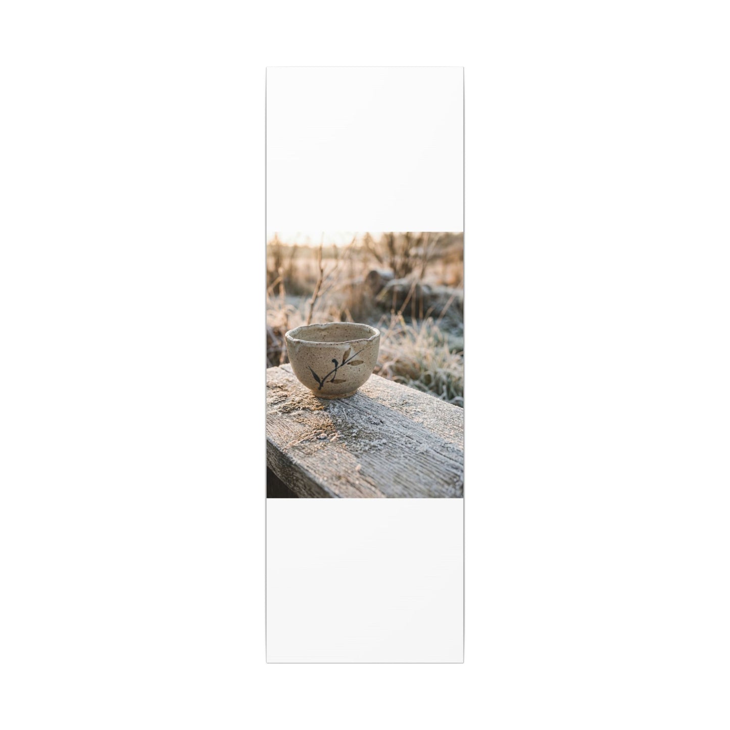Golden Hour Ceramic Bowl Canvas Art - Japandi Ma