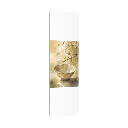 Warm Ceramic Bowl Canvas Art - Watercolor Japandi