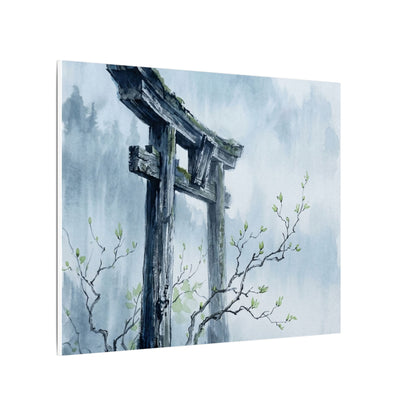 Torii Gate Canvas Art | Spring Zen Sumi E Art