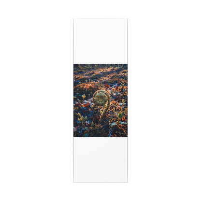Kintsugi Fern Unfurling in Dappled | Gold Vein Canvas Art